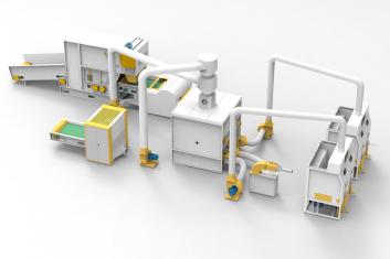 HJ-500 vezel-spons meng- en vullijn